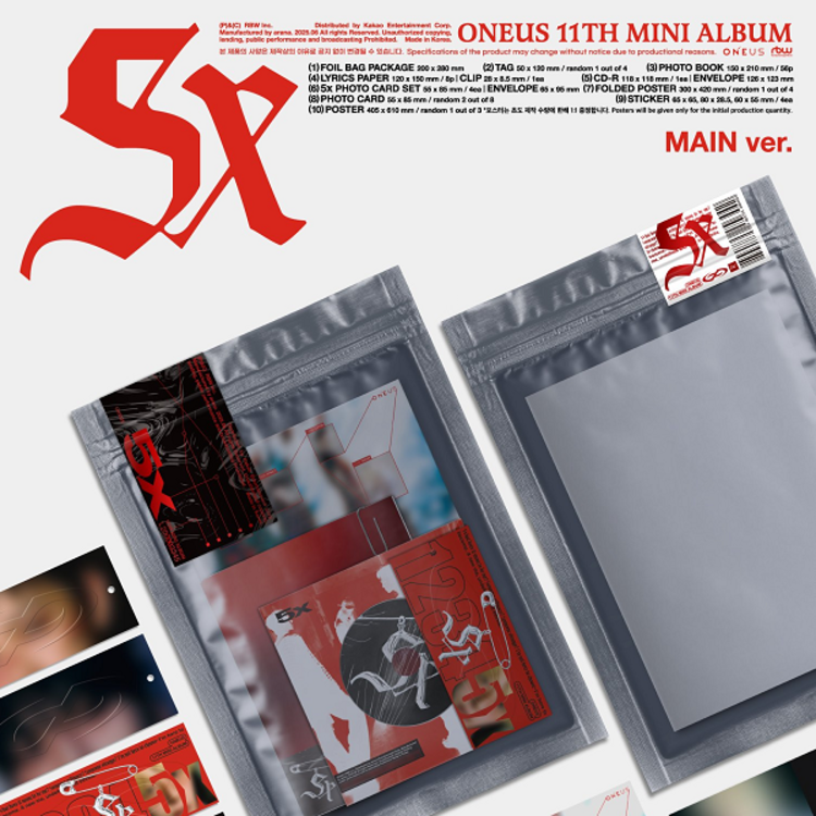 ONEUS (원어스) - [5X] - [MAIN VER.] - 11TH MINI ALBUM