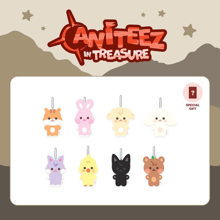 ATEEZ (에이티즈) - [ANITEEZ IN TREASURE] FLAT-FUR PLUSH - OFFICIAL MD + SPECIAL GIFT