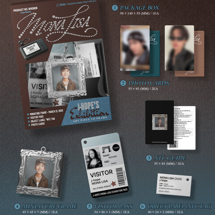 J-HOPE (제이홉) [BTS] - CHARM OF HOPE - [MONA LISA VER.] - SINGLE ALBUM