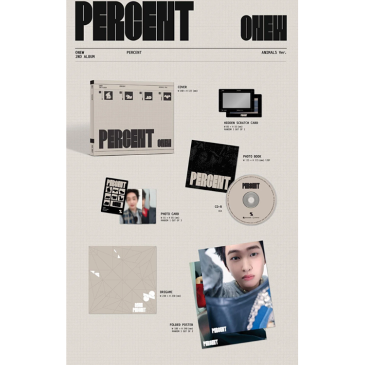 ONEW (온유) [SHINEE] - PERCENT - [DIGIPACK] - 2ND ALBUM