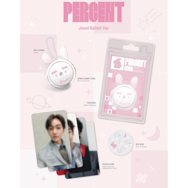 ONEW (온유) [SHINEE] - PERCENT - [JEWEL RABBIT VER.] - 2ND ALBUM