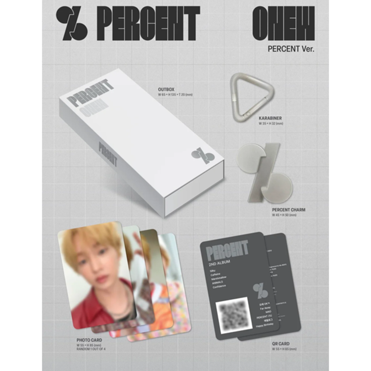 ONEW (온유) [SHINEE] - PERCENT - [PERCENT VER.] - 2ND ALBUM