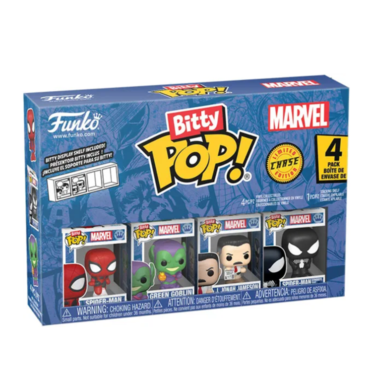 MARVEL SPIDER MAN - [4-Pack Series 1] - FUNKO BITTY POP