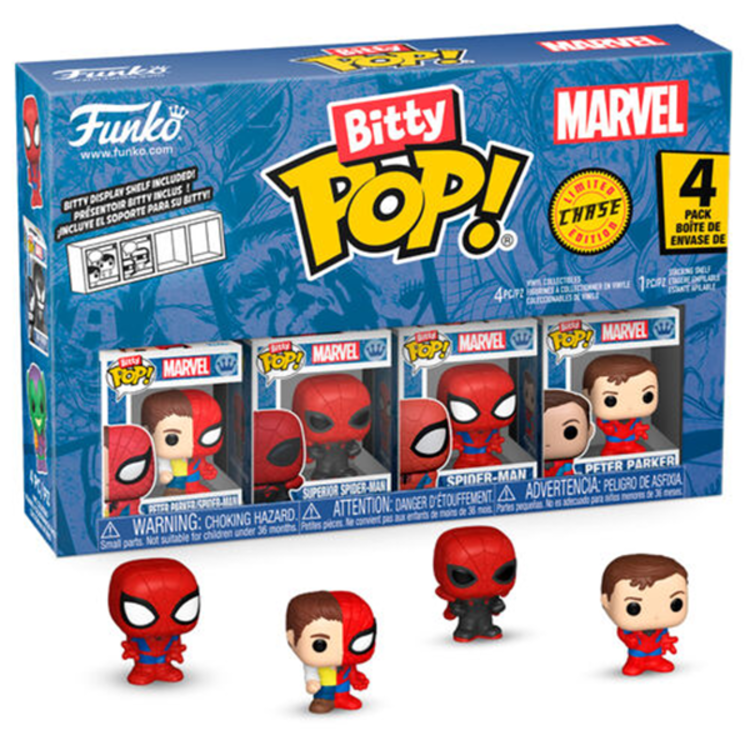 MARVEL SPIDER MAN - [4-Pack Series 1] - FUNKO BITTY POP