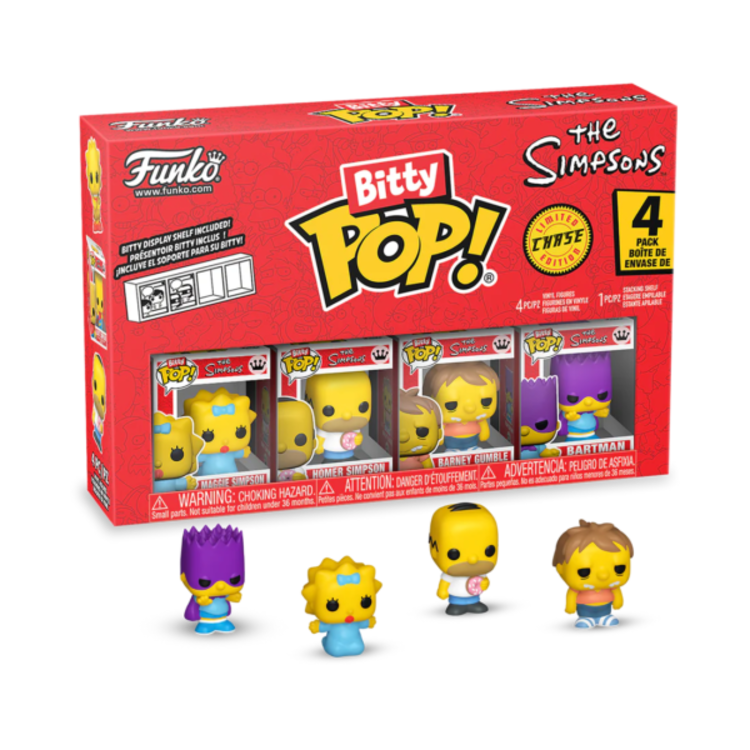THE SIMPSONS - [4-Pack Series ] - FUNKO BITTY POP