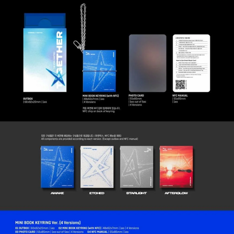 TXT (투모로우바이투게더) - THE STAR CHAPTER : TOGETHER - [MINI BOOK KEYRING VER.] - 4TH ALBUM