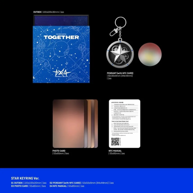 TXT (투모로우바이투게더) - THE STAR CHAPTER : TOGETHER - [STAR KEYRING VER.] - 4TH ALBUM