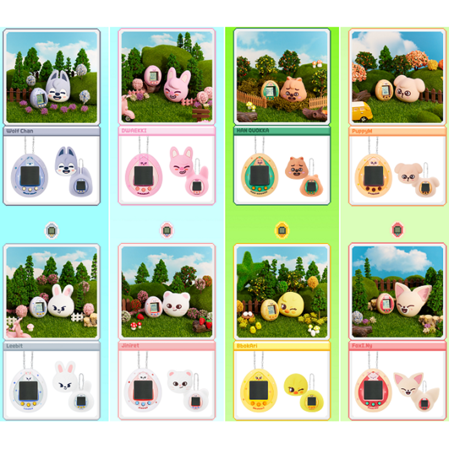 STRAY KIDS (스트레이 키즈) - SKZOO [TAMAGOTCHI & CASE SET
