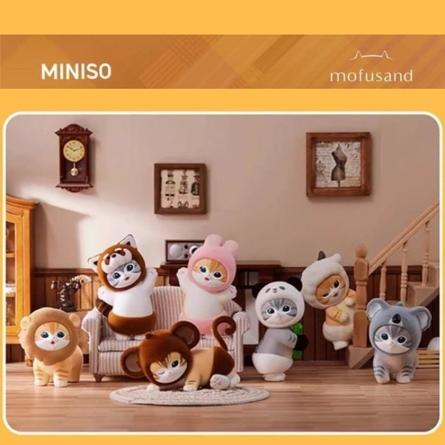 miniso×mofusand 確認用 MINISO - MOFUSAND [FLUFFY PARTY] - BLINDBOX DECORATIVE