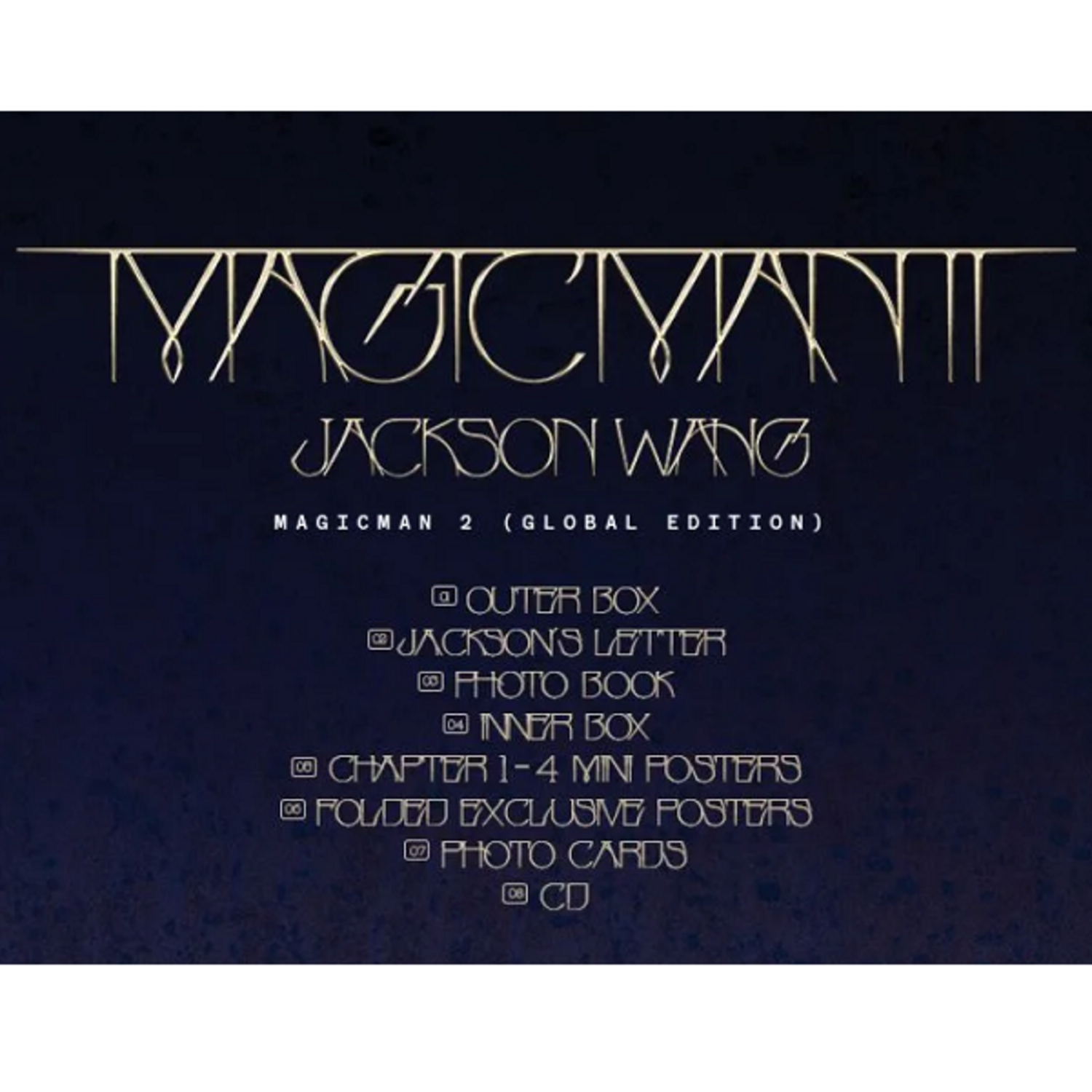 Jackson wang MAGICMAN 2 4 Ver. CD サインカード MAGICMAN 2 CD – Jackson Wang