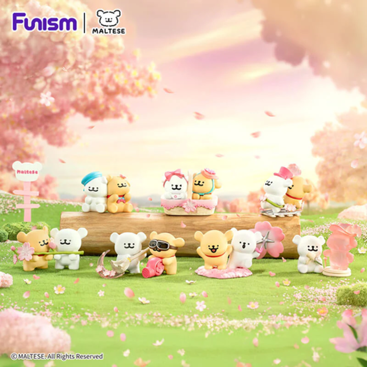 FUNISM - MALTESE [CHERRY BLOSSOMS SERIES] - BLINDBOX MINI FIGURE