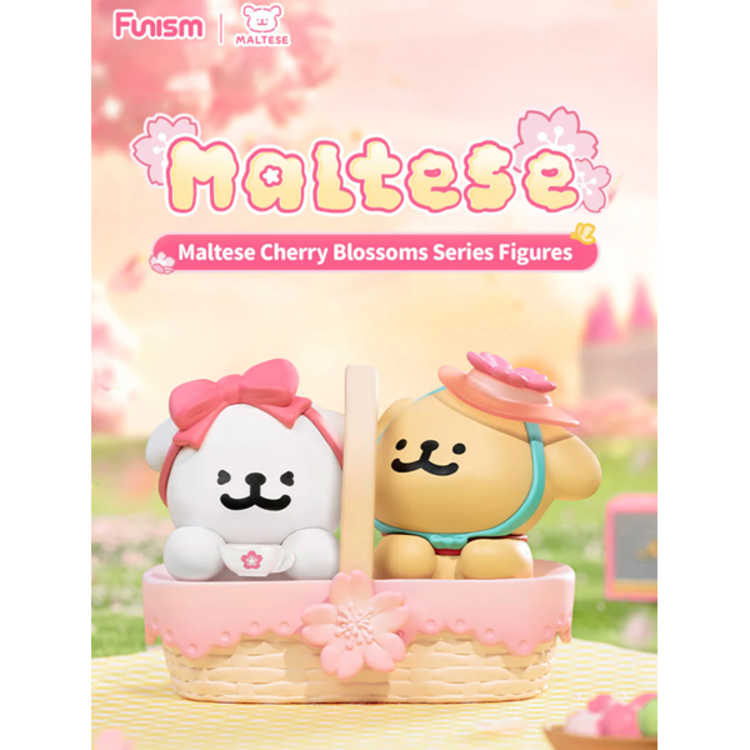 FUNISM - MALTESE [CHERRY BLOSSOMS SERIES] - BLINDBOX MINI FIGURE