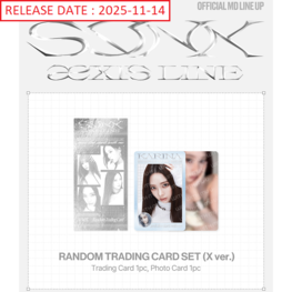AESPA (에스파) - 2025 LIVE TOUR [SYNK : AEXIS LINE] RANDOM TRADING CARD (X VER.) - OFFICIAL MD