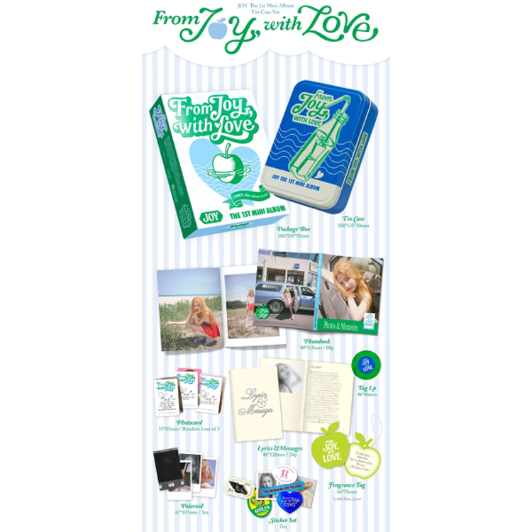 JOY (조이) [RED VELVET] - FROM JOY, WITH LOVE - [TIN CASE] - 1ST MINI ALBUM