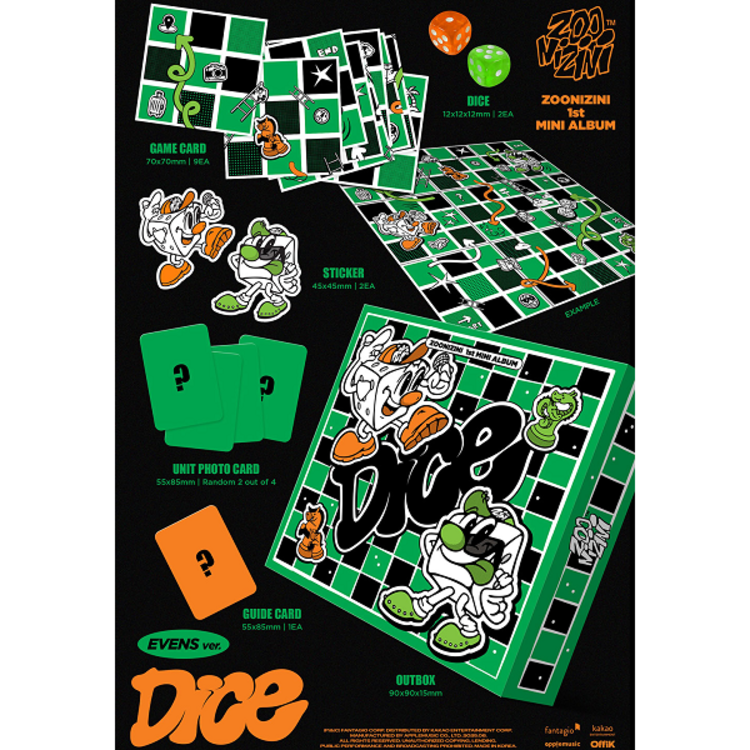 ZOONIZINI (주니지니) [ASTRO] - DICE - [EVENS VER.] - 1ST MINI ALBUM
