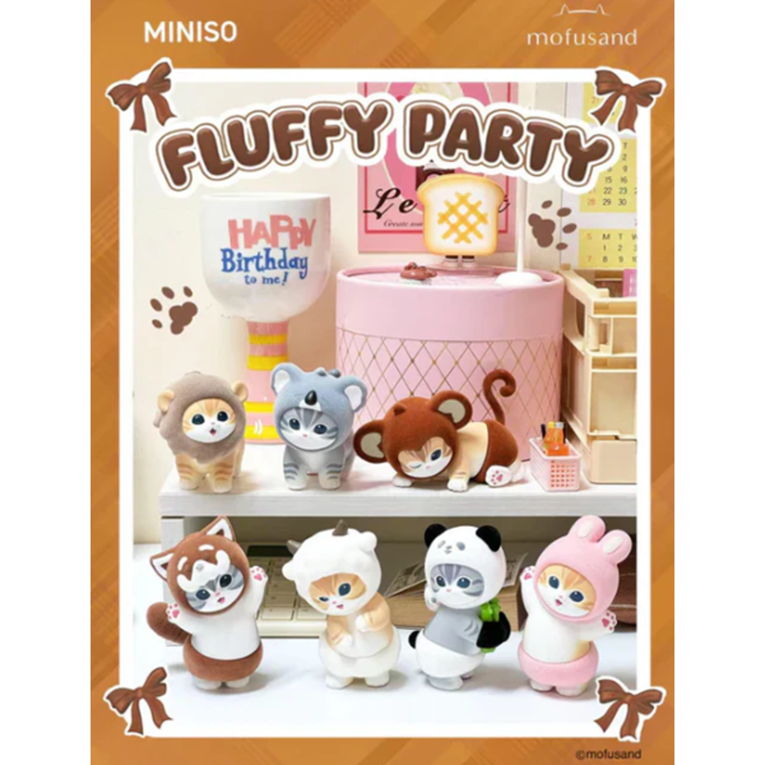 miniso×mofusand 確認用 MINISO - MOFUSAND [FLUFFY PARTY] - BLINDBOX DECORATIVE