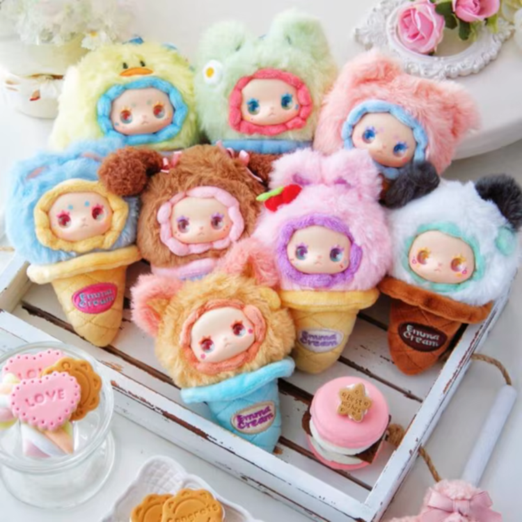 EMMA LOVELY EMMA - SCOOP ICE CREAM SERIES - BLINDBOX PLUSH KEYCHAIN