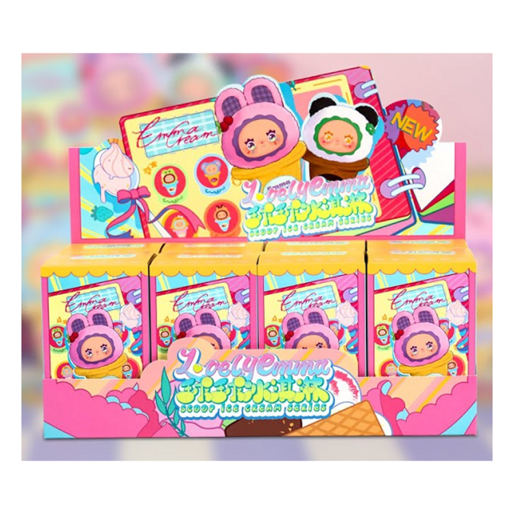 EMMA LOVELY EMMA - SCOOP ICE CREAM SERIES - BLINDBOX PLUSH KEYCHAIN