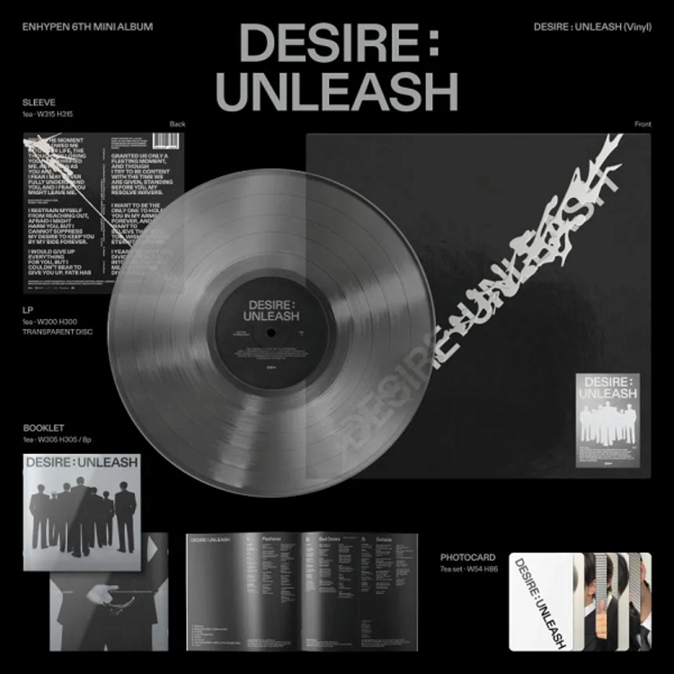 ENHYPEN (엔하이픈) - DESIRE : UNLEASH - 6TH MINI ALBUM (VINYL)