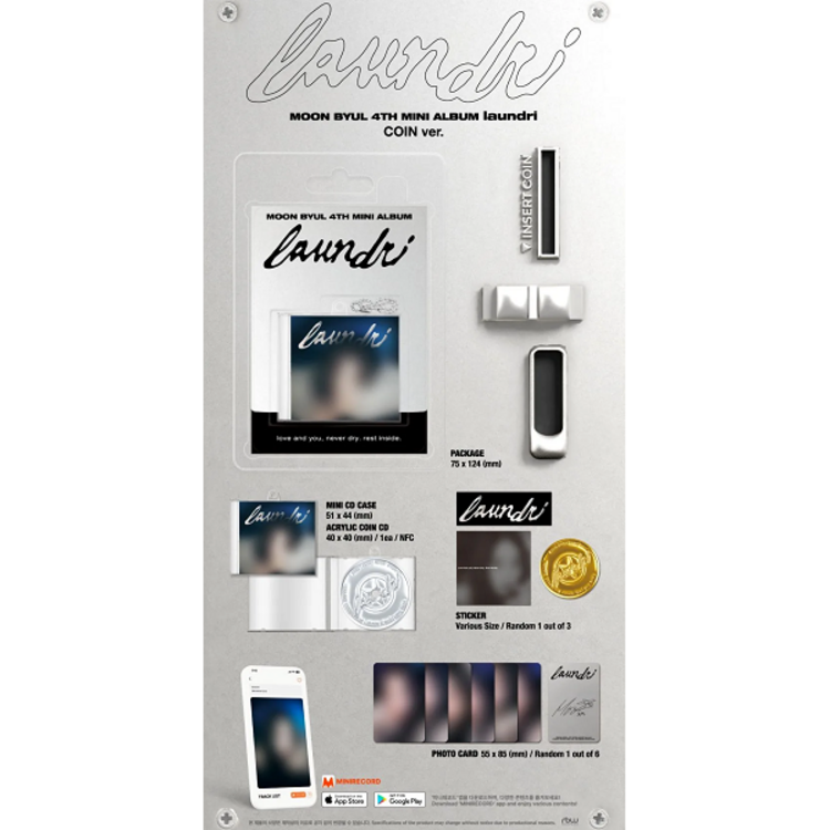 MOON BYUL (문별) [MAMAMOO] - LAUNDRI - [COIN VER.] - 4TH MINI ALBUM
