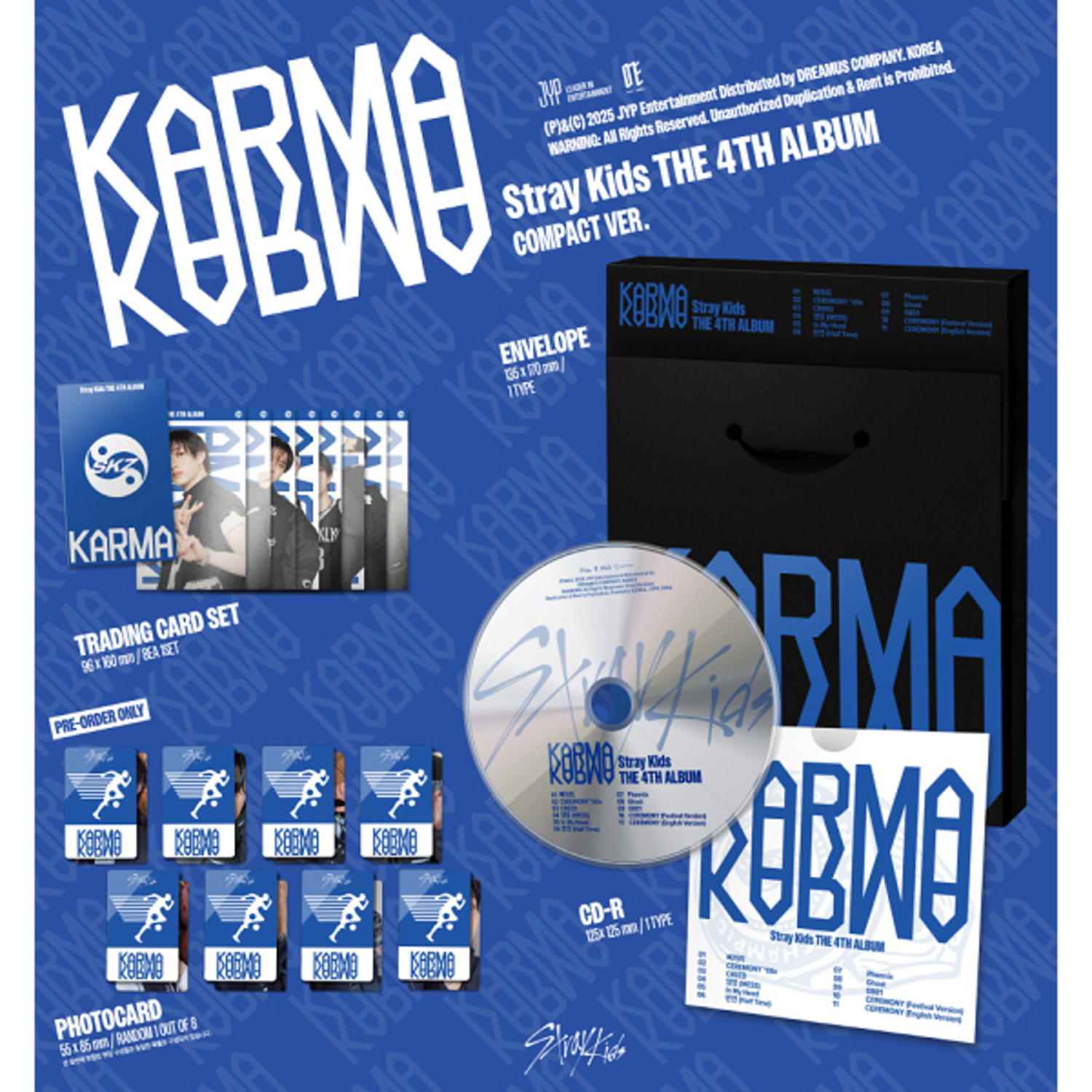 STRAY KIDS (스트레이 키즈) - KARMA - [COMPACT VER.] - 4TH ALBUM