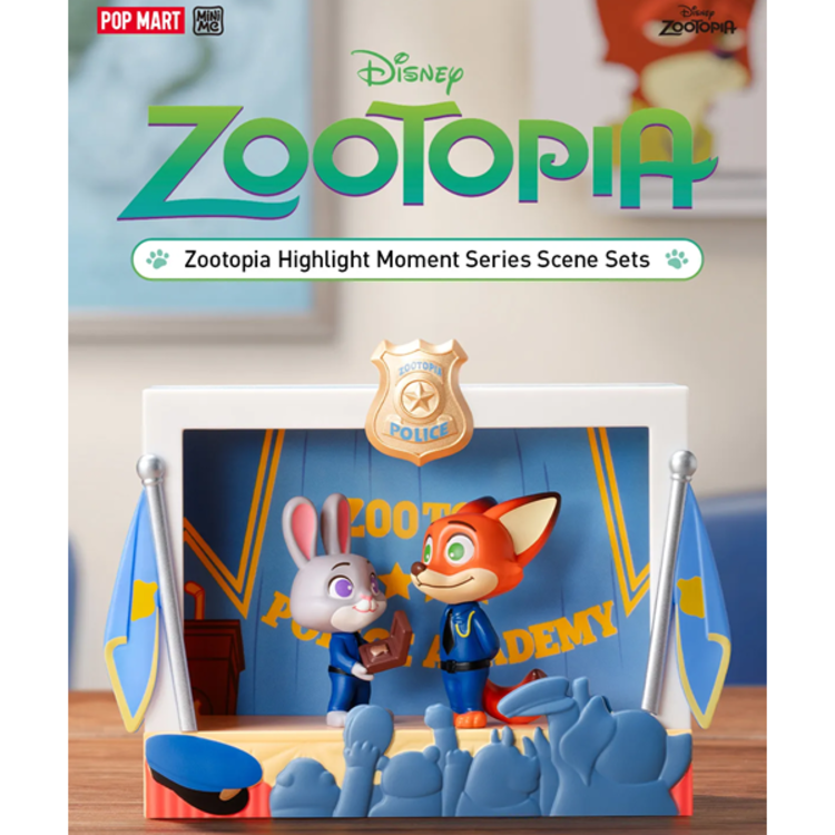 POP MART POP MART - DISNEY ZOOTOPIA [HIGHLIGHT MOMENT SERIES] - BLINDBOX SCENE SETS
