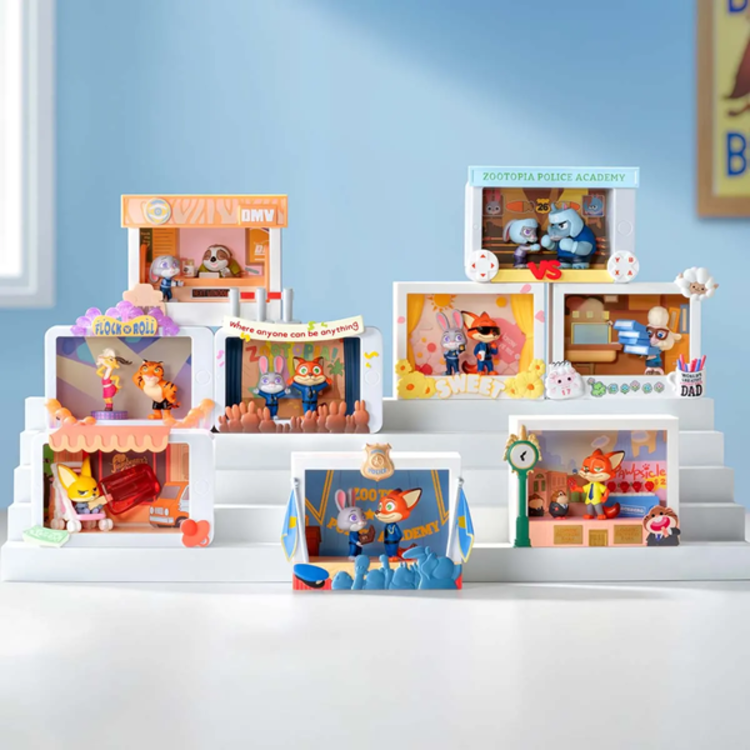 POP MART POP MART - DISNEY ZOOTOPIA [HIGHLIGHT MOMENT SERIES] - BLINDBOX SCENE SETS