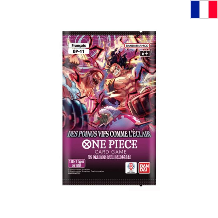 BANDAI ONE PIECE TCG - BOOSTERS [OP11] "DES POINGS VIFS COMME L'ECLAIR" - EDITION FRANCAISE