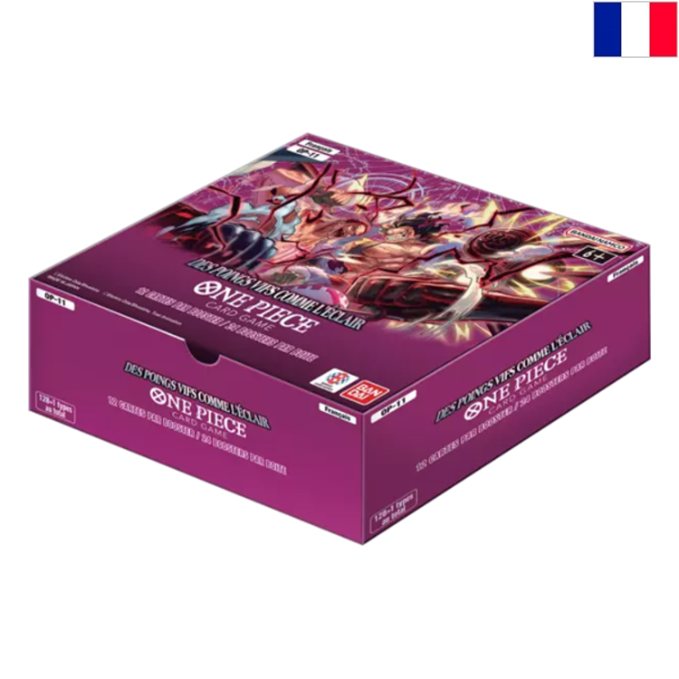 BANDAI ONE PIECE TCG - BOITE [24 BOOSTERS [OP11]] "DES POINGS VIFS COMME L'ECLAIR" - EDITION FRANCAISE