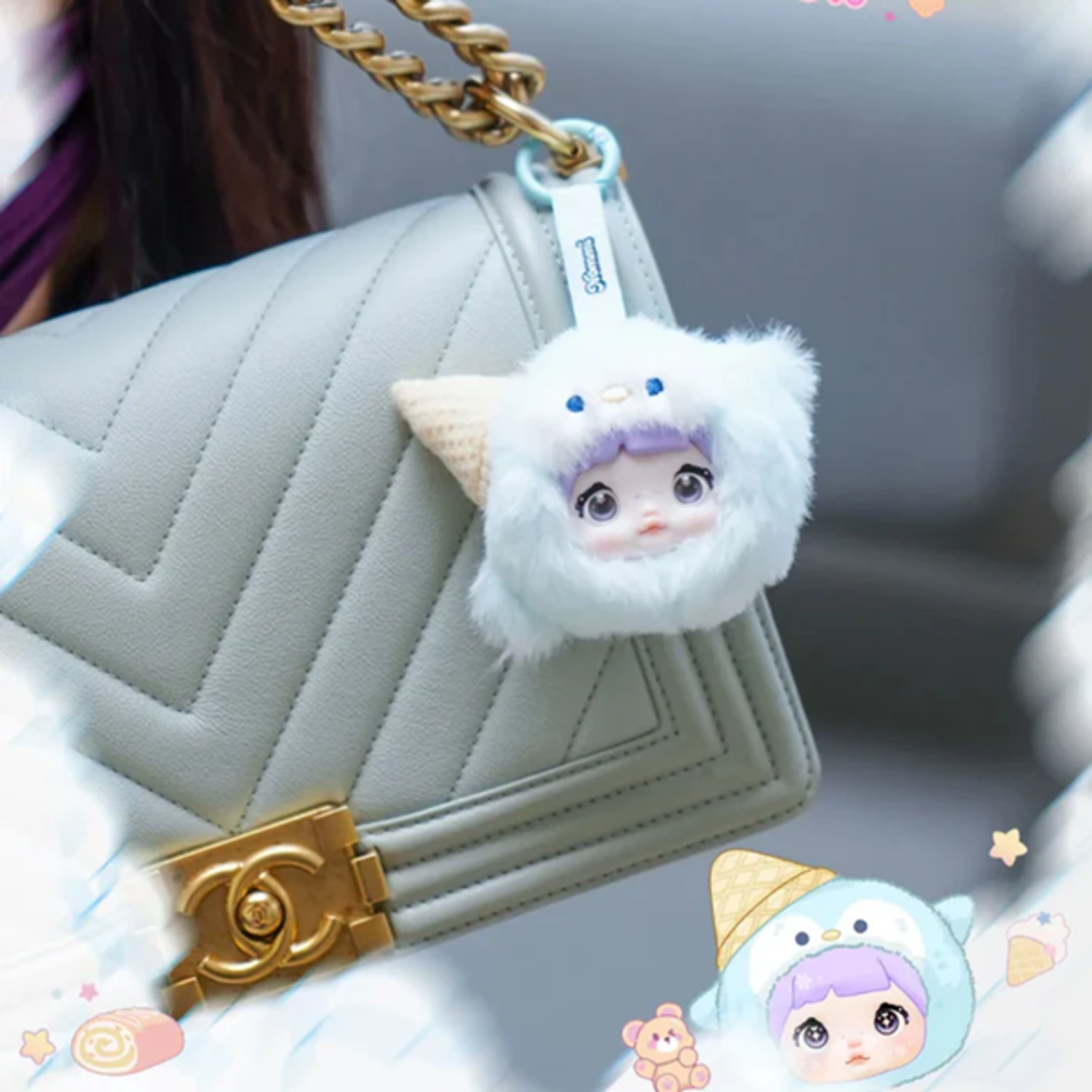 SURE FUN - NOMMI [100% SWEETNESS] - MINI PLUSH DOLL KEYCHAIN
