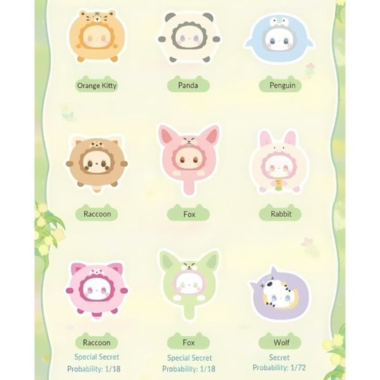 EMMA EMMA - RUA RUA ZOO [TUAN TUAN SERIES] - BLINDBOX PLUSH KEYCHAIN