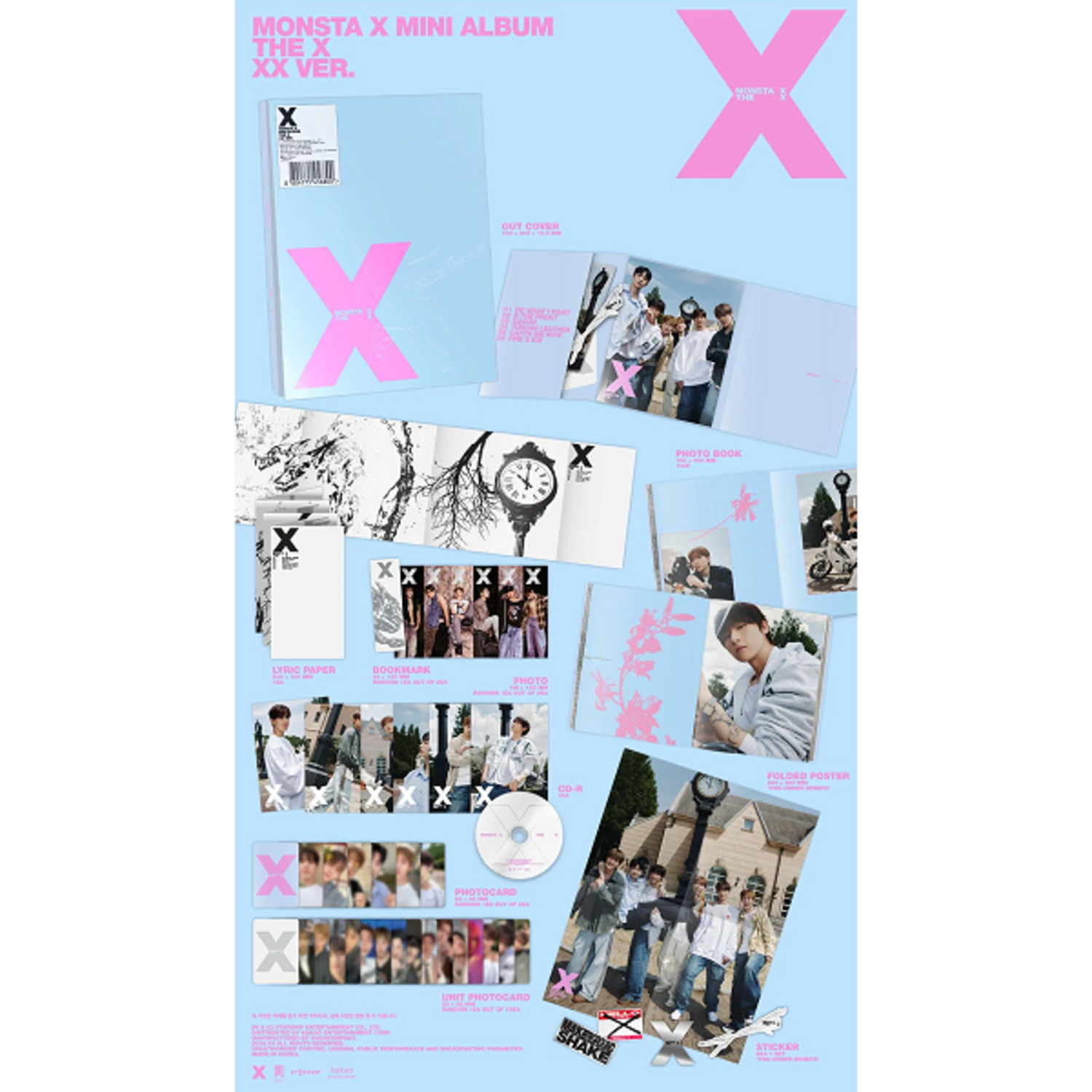 MONSTA X (몬스타엑스) - THE X - 13TH MINI ALBUM - SUPER DRAGON TOYS