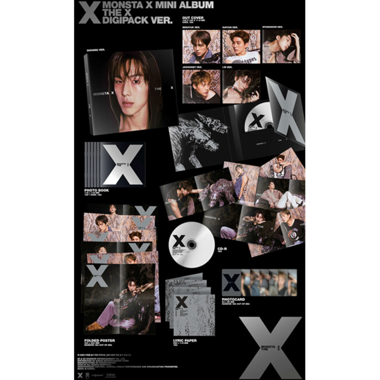 MONSTA X (몬스타엑스) - THE X - [DIGIPACK] - 13TH MINI ALBUM