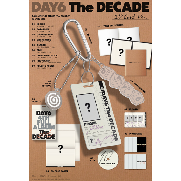 DAY6 (데이식스) - THE DECADE - [ID CARD VER.] - 4TH ALBUM