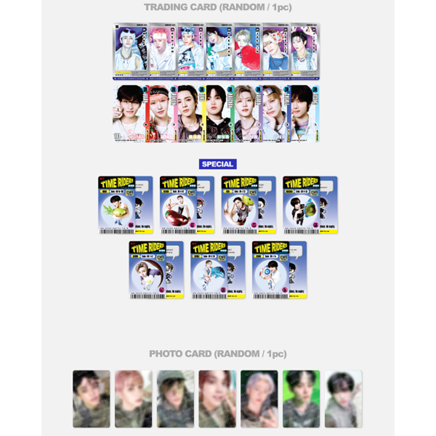 NCT DREAM (엔시티 드림) - [TIME RIDERS] TRADING CARD SET (RIDERS