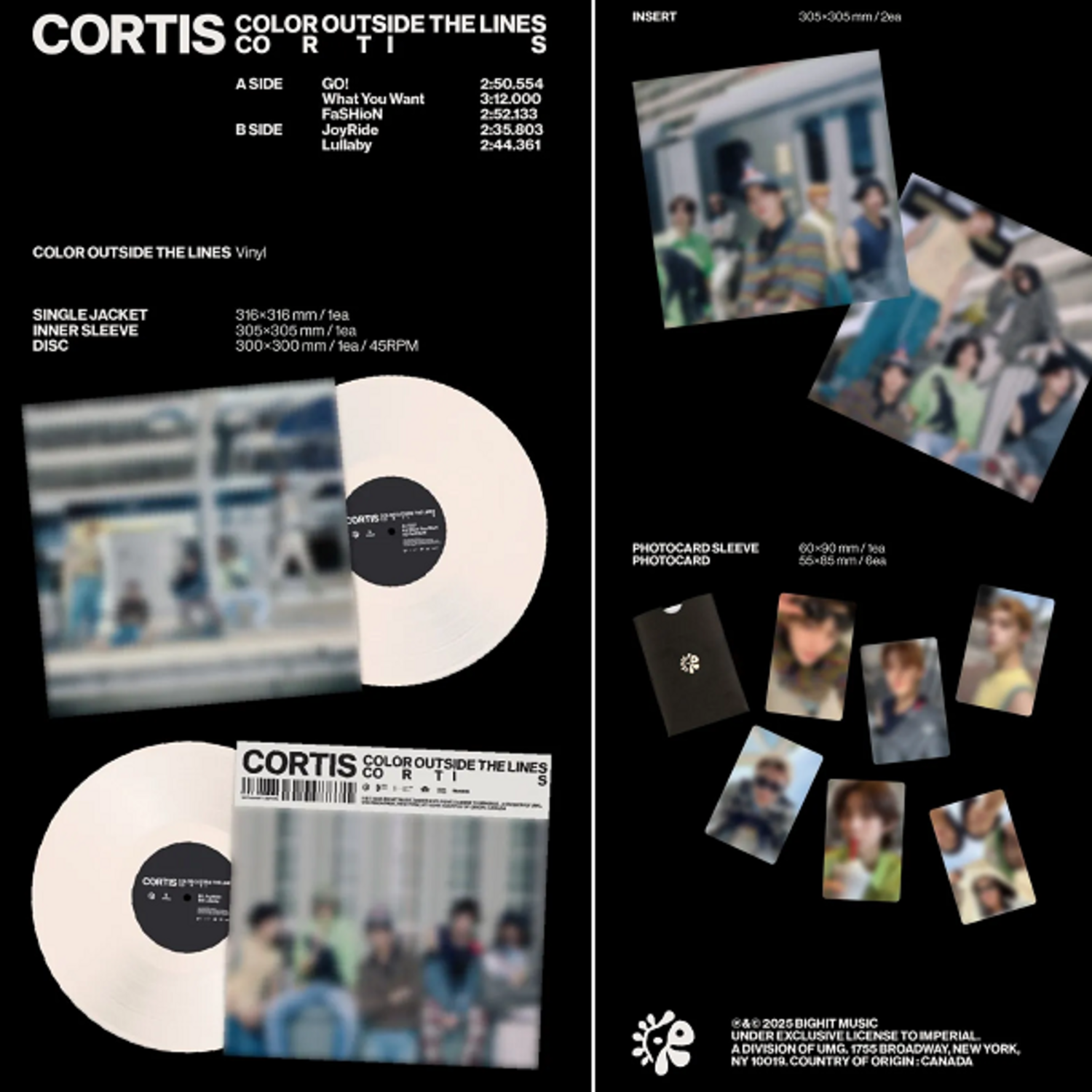 CORTIS (코르티스) - COLOR OUTSIDE THE LINES - 1ST EP (VINYL