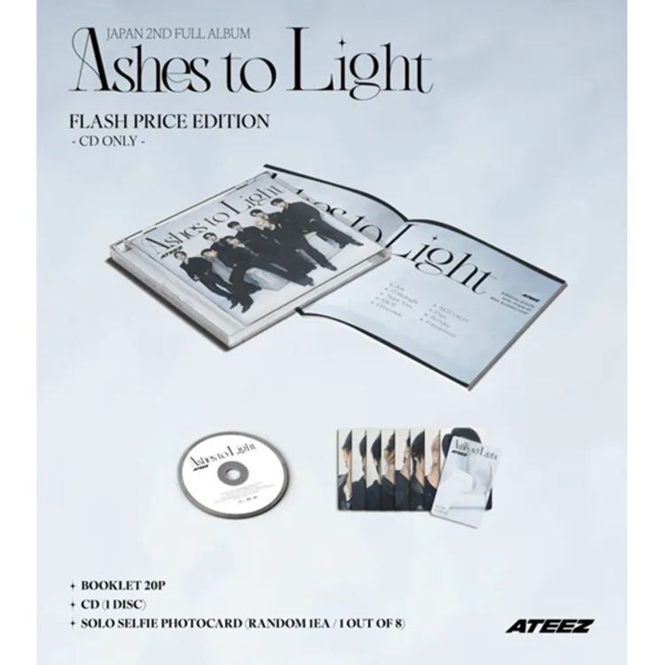ATEEZ (エイティーズ) - ASHES TO LIGHT - [FLASH PRICE LIMITED VER.] - 2ND FULL ALBUM (JAPANESE EDITION)