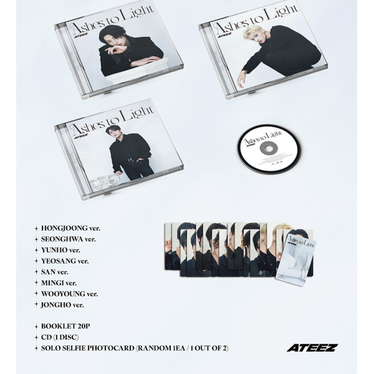 ATEEZ (エイティーズ) - ASHES TO LIGHT - [SOLO MEMBER] - 2ND FULL ALBUM (JAPANESE EDITION)