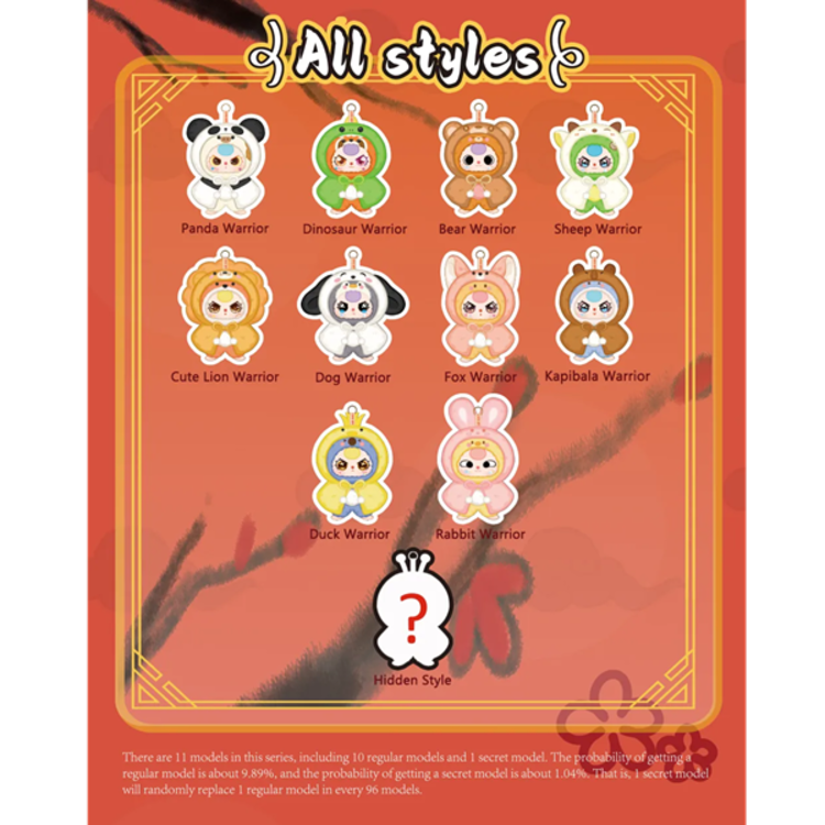 CUREPLANETA -  BABY THREE [I'M NOT A WARRIOR] - PLUSH DOLL KEYCHAIN BLINDBOX