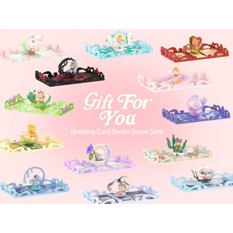 POP MART POP MART - GIFT FOR YOU GREETING CARD SERIES - BLINDBOX SCENE SETS