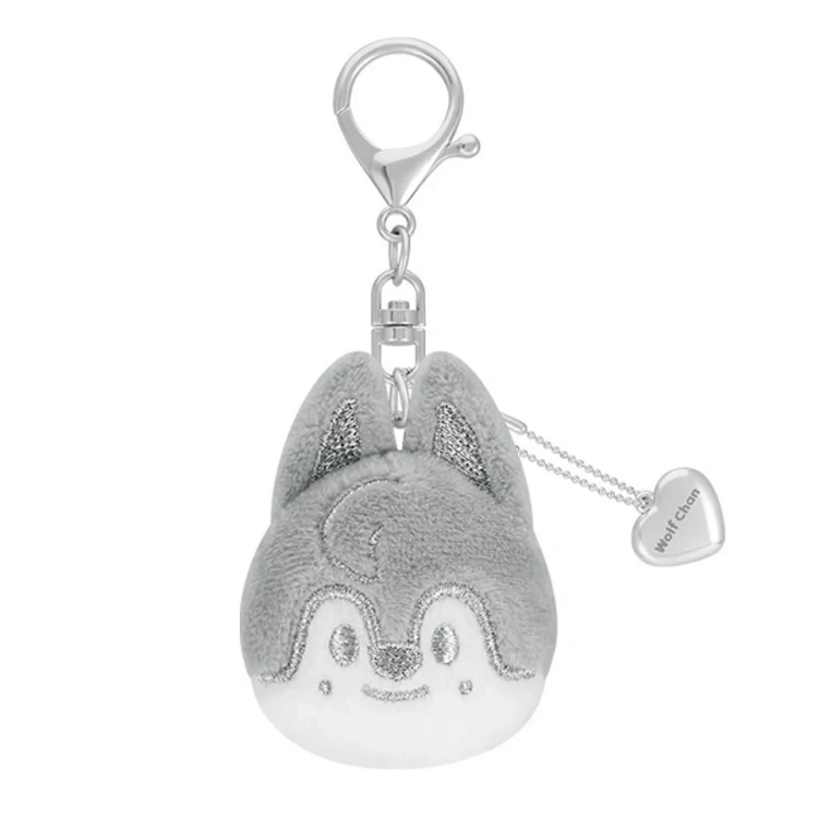 STRAY KIDS (스트레이 키즈) - [DOMINATE : CELEBRATE] SKZOO FACE KEYRING (SILVER VER.) - POP UP STORE MD