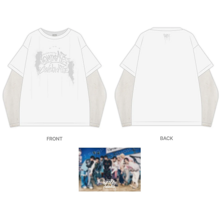 [PREORDER] STRAY KIDS (스트레이 키즈) - [DOMINATE : CELEBRATE] LAYERED LONG SLEEVE - POP UP STORE MD