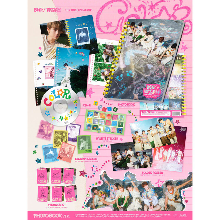 NCT WISH (엔시티 위시) - COLOR - [PHOTOBOOK VER.] - 3RD MINI ALBUM
