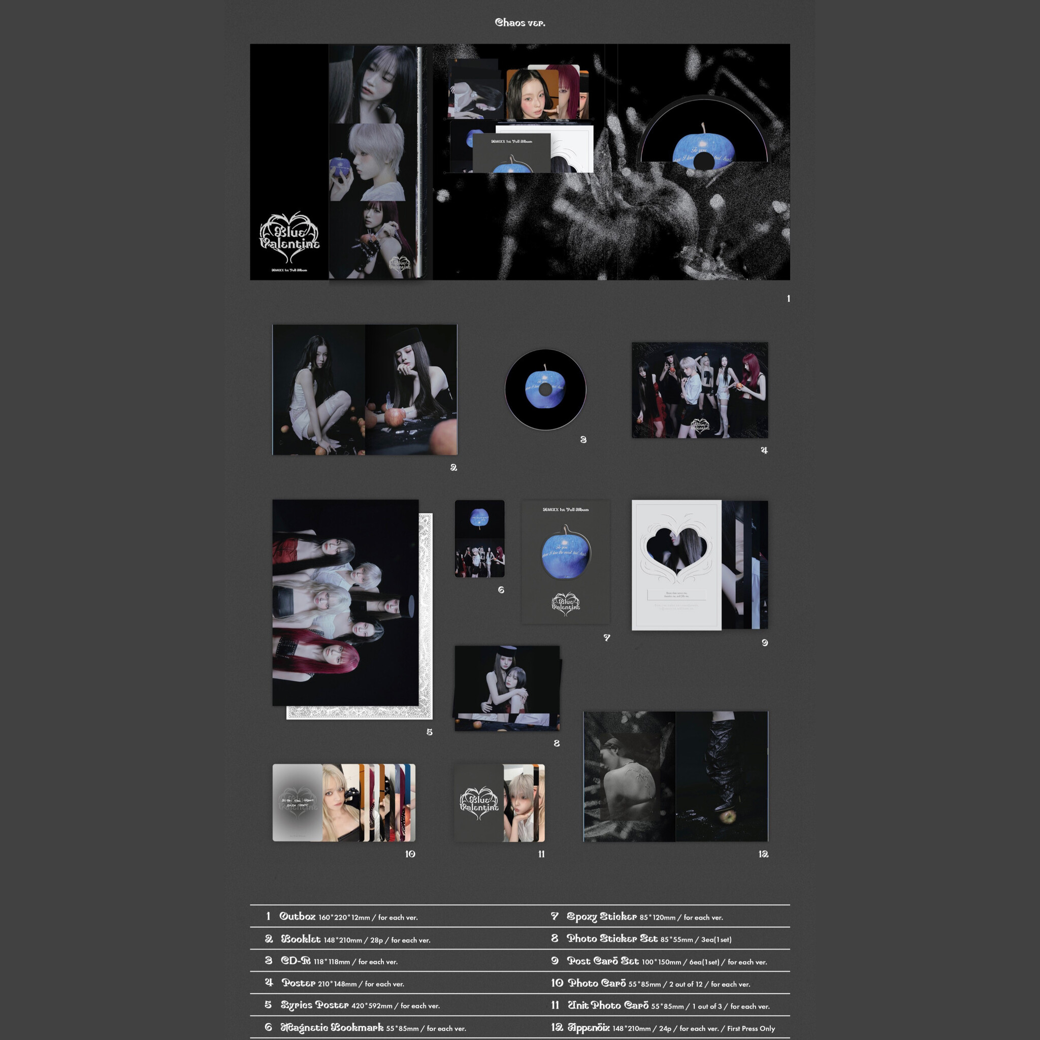 NMIXX (엔믹스) - BLUE VALENTINE - 1ST FULL ALBUM - SUPER DRAGON TOYS