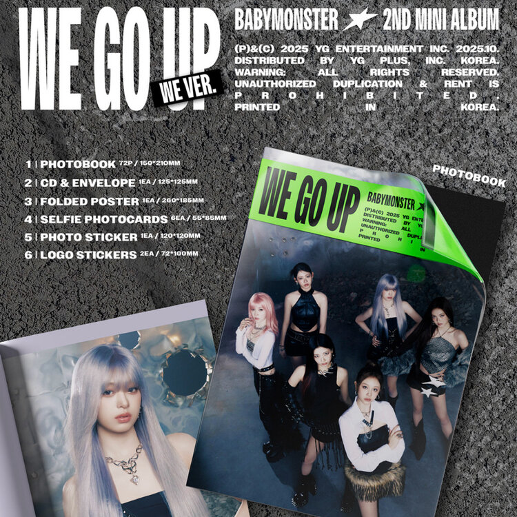BABYMONSTER (베몬) - WE GO UP - [WE VER.] - 2ND MINI ALBUM