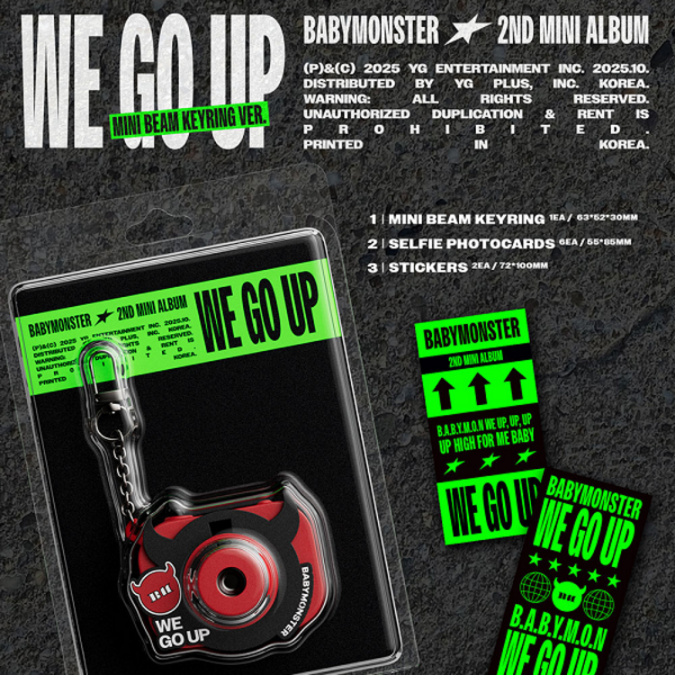 BABYMONSTER (베몬) - WE GO UP - [MINI BEAM KEYRING VER.] - 2ND MINI ALBUM