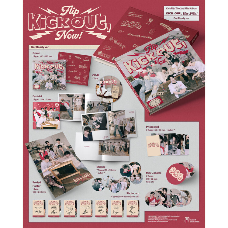 KICKFLIP (킥플립) - [KICK OUT, FLIP NOW!] - [GET READY VER.] - 2ND MINI ALBUM