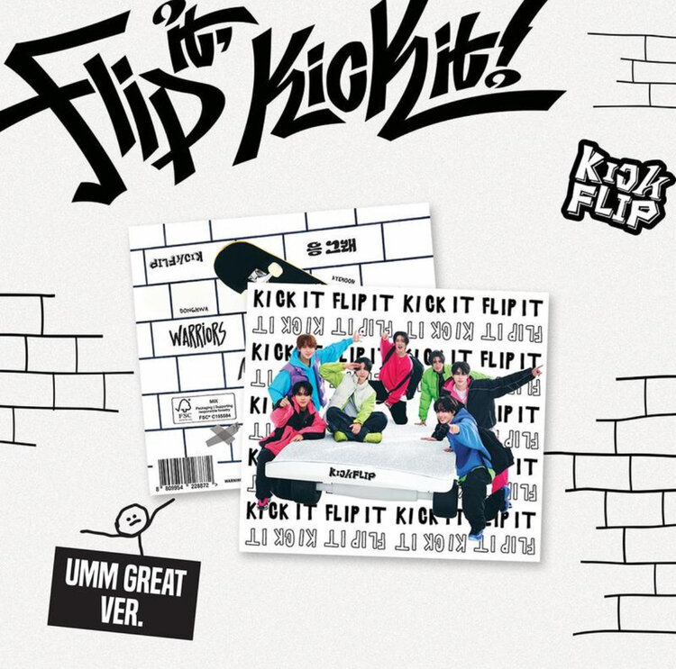 KICKFLIP (킥플립) - [FLIP IT, KICK IT!] - [UMM GREAT / DIGIPACK] - 1ST MINI ALBUM