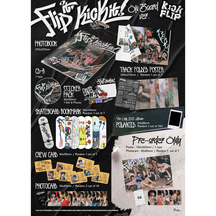 KICKFLIP (킥플립) - [FLIP IT, KICK IT!] - 1ST MINI ALBUM