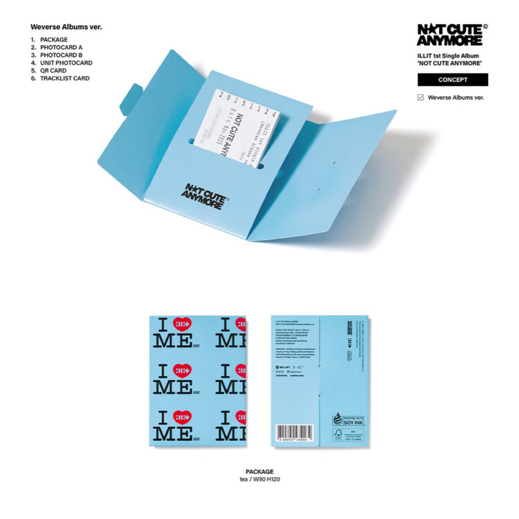 ILLIT (아일릿) - NOT CUTE ANYMORE - [WEVERSE ALBUM] -  1ST SINGLE ALBUM